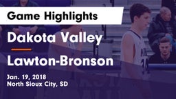 Dakota Valley  vs Lawton-Bronson  Game Highlights - Jan. 19, 2018