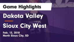 Dakota Valley  vs Sioux City West   Game Highlights - Feb. 13, 2018