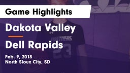 Dakota Valley  vs Dell Rapids  Game Highlights - Feb. 9, 2018