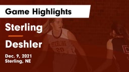 Sterling  vs Deshler  Game Highlights - Dec. 9, 2021