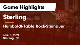 Sterling  vs Humboldt-Table Rock-Steinauer  Game Highlights - Jan. 5, 2024