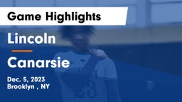 Lincoln  vs Canarsie  Game Highlights - Dec. 5, 2023