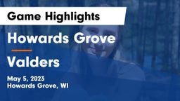 Howards Grove  vs Valders  Game Highlights - May 5, 2023