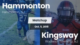 Matchup: Hammonton High vs. Kingsway  2018