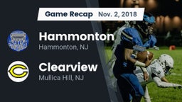 Recap: Hammonton  vs. Clearview  2018