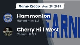 Recap: Hammonton  vs. Cherry Hill West  2019