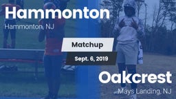 Matchup: Hammonton High vs. Oakcrest  2019