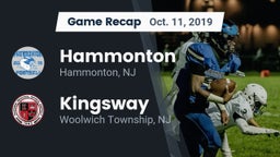 Recap: Hammonton  vs. Kingsway  2019