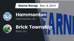 Recap: Hammonton  vs. Brick Township  2019