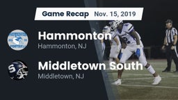 Recap: Hammonton  vs. Middletown South  2019