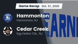 Recap: Hammonton  vs. Cedar Creek  2020