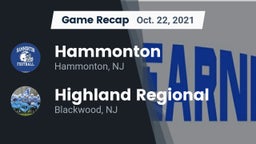 Recap: Hammonton  vs. Highland Regional  2021