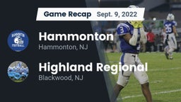 Recap: Hammonton  vs. Highland Regional  2022