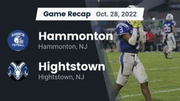 Recap: Hammonton  vs. Hightstown  2022