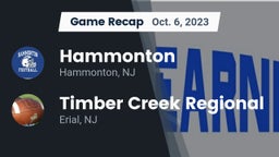 Recap: Hammonton  vs. Timber Creek Regional  2023