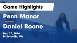 Penn Manor  vs Daniel Boone  Game Highlights - Dec 27, 2016