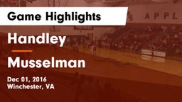 Handley  vs Musselman  Game Highlights - Dec 01, 2016