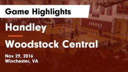 Handley  vs Woodstock Central  Game Highlights - Nov 29, 2016