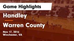 Handley  vs Warren County  Game Highlights - Nov 17, 2016