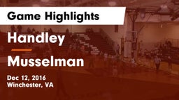 Handley  vs Musselman  Game Highlights - Dec 12, 2016