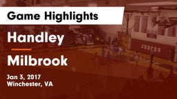 Handley  vs Milbrook Game Highlights - Jan 3, 2017