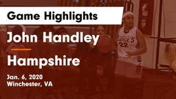 John Handley  vs Hampshire  Game Highlights - Jan. 6, 2020
