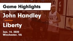 John Handley  vs Liberty  Game Highlights - Jan. 14, 2020