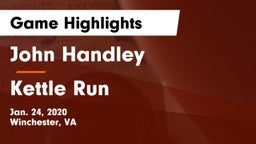 John Handley  vs Kettle Run  Game Highlights - Jan. 24, 2020