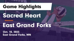Sacred Heart  vs East Grand Forks  Game Highlights - Oct. 10, 2023