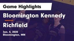 Bloomington Kennedy  vs Richfield  Game Highlights - Jan. 4, 2020