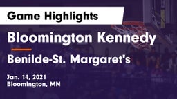 Bloomington Kennedy  vs Benilde-St. Margaret's  Game Highlights - Jan. 14, 2021
