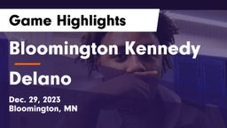 Bloomington Kennedy  vs Delano  Game Highlights - Dec. 29, 2023