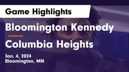Bloomington Kennedy  vs Columbia Heights  Game Highlights - Jan. 4, 2024