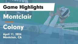 Montclair  vs Colony  Game Highlights - April 11, 2024