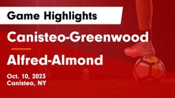 Canisteo-Greenwood  vs Alfred-Almond Game Highlights - Oct. 10, 2023