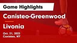Canisteo-Greenwood  vs Livonia  Game Highlights - Oct. 21, 2023