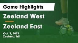 Zeeland West  vs Zeeland East  Game Highlights - Oct. 3, 2023