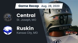 Recap: Central  vs. Ruskin  2020