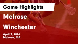 Melrose  vs Winchester  Game Highlights - April 9, 2024