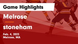 Melrose  vs stoneham  Game Highlights - Feb. 4, 2023