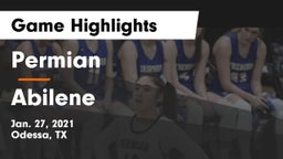Permian  vs Abilene  Game Highlights - Jan. 27, 2021