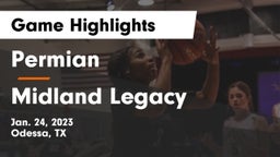 Permian  vs Midland Legacy  Game Highlights - Jan. 24, 2023