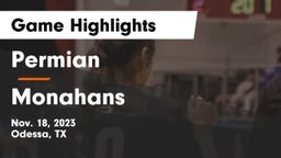 Permian  vs Monahans  Game Highlights - Nov. 18, 2023
