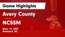 Avery County  vs NCSSM Game Highlights - Sept. 13, 2023