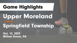 Upper Moreland  vs Springfield Township  Game Highlights - Oct. 12, 2023