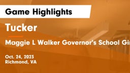 Tucker  vs Maggie L Walker Governor's School Girls' Varsity - Richmond, VA Game Highlights - Oct. 24, 2023