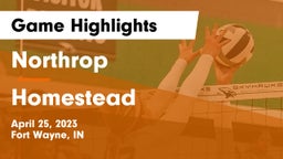 Northrop  vs Homestead  Game Highlights - April 25, 2023