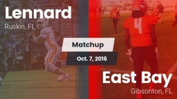 Matchup: Lennard  vs. East Bay  2016