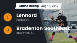 Recap: Lennard  vs. Bradenton Southeast 2017