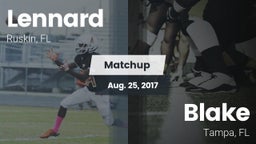 Matchup: Lennard  vs. Blake  2017